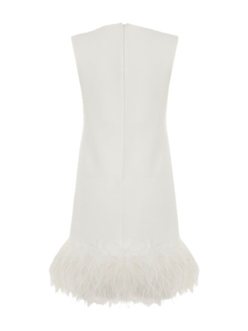 Abito P.a.r.o.s.h con piume P.a.r.o.s.h. | D725237PPICO002 PANNA